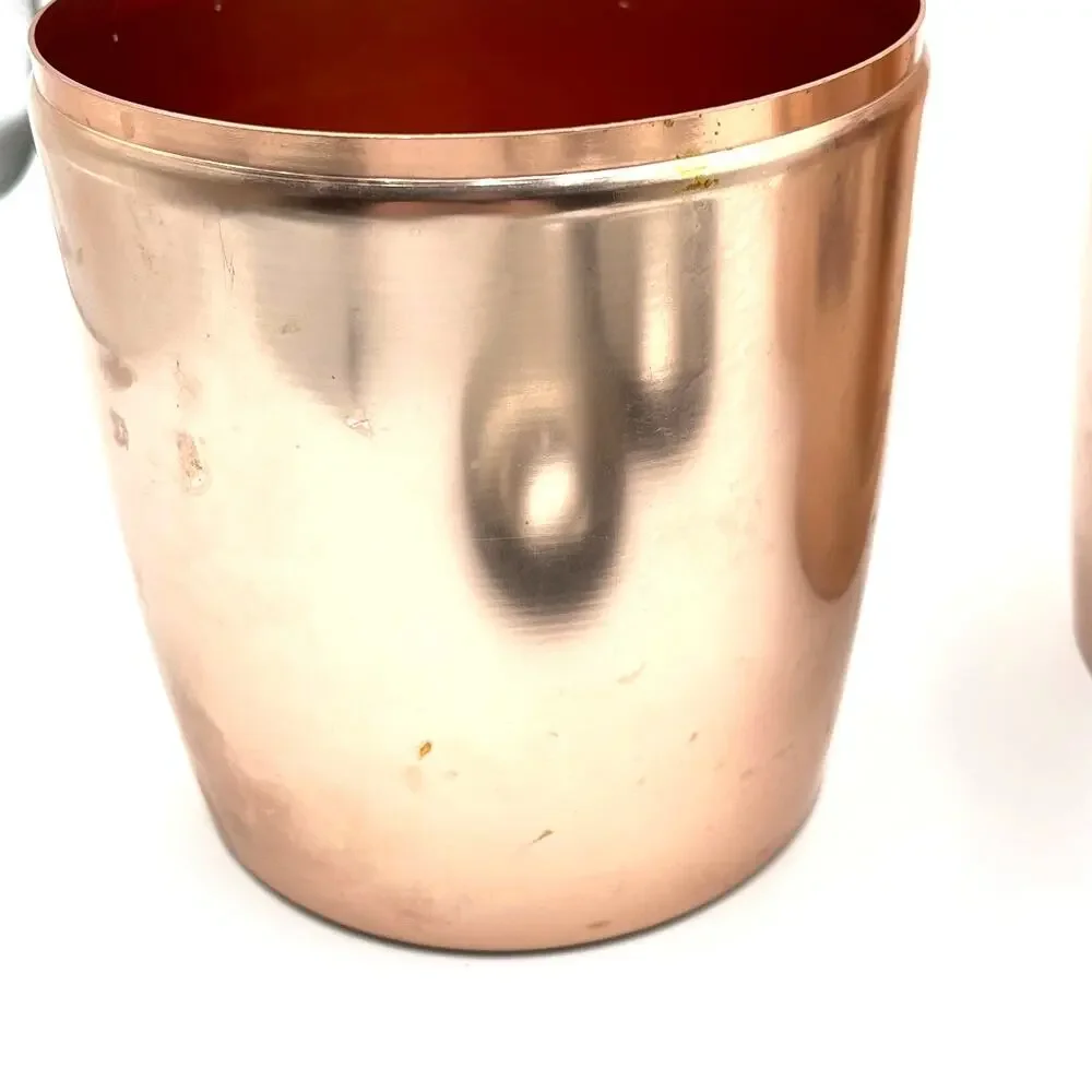 Vintage West Bend Rose Copper Aluminum 3 Piece Canister Set